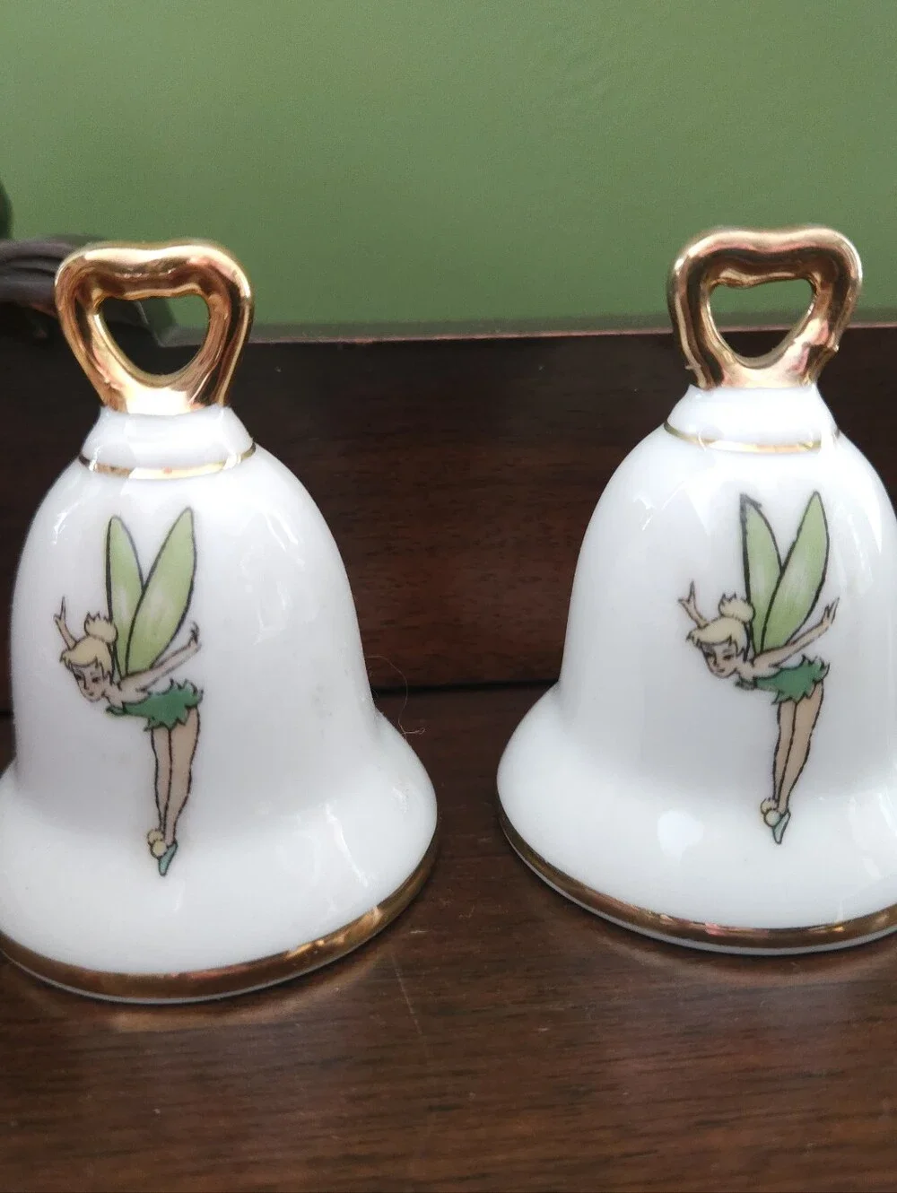 Vintage Disneyland Tinker Bell Salt & Pepper Shakers Made in Japan